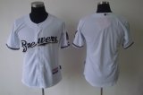 Milwaukee Brewers Blank white MLB Jerseys