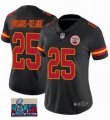 2023 Super Bowl Nike Kansas City Chiefs #25 Clyde Edwards-Helaire black Color Rush Limited Jerseys-BD