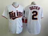 Minnesota Twins #2 Brian Dozier Dark Blue white baseball Jerseys