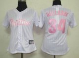 Philadephia Phillis 34 Halladay white MLB Women Jerseys