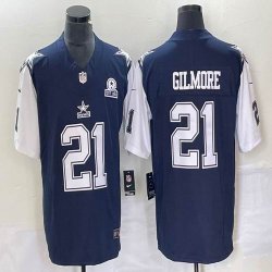 Dallas Cowboys #21 Gilmore blue white Nike Color Rush Limited Jersey 03