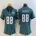 2023 Super Bowl Youth Nike Philadelphia Eagles #88 Goedert green Color Rush Limited Jersey