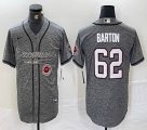 Nike Tampa Bay Buccaneers #62 Graham Barton Hemp gray baseball Joint name -BD 02