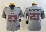 Youth Nike San Francisco 49ers #23 Christian McCaffrey gray Color Rush Limited Jersey-BD