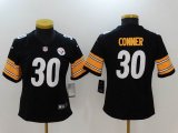 Women Nike Pittsburgh Steelers #30 James Conner Black Color Rush Limited Jersey