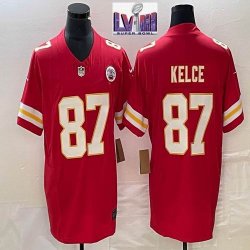 Nike Kansas City Chiefs #87 Travis Kelce red Nike Vapor F.U.S.E. Limited Jersey 03