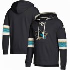 Custom Adidas San Jose Sharks black personality Ice Hockey Hooded Sweatshirt