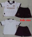 2023-2024 Manchester City club white black kid soccer jerseys away-GD