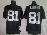 Oakland Raiders 81# T.brown Black jersey