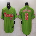 Nike Philadelphia Phillies Nick Castellanos green majestic baseball jerseys Joint name-BD 02