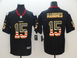 Kansas City Chiefs #15 Patrick Mahomes black nike usa flag color Rush Limited Jersey-BD