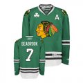 Chicago Blackhawks #7 SEABROOK Green NHL Jerseys