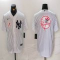 Nike Yankees blank white MLB baseball Jersey -BD 12