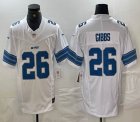 Nike Detroit Lions #26 Jahmyr Gibbs white Nike Vapor F.U.S.E. Limited Jersey -BD