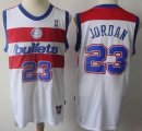 Washington Wizards 23# Michael Jordan throwback white nba Jersey