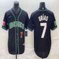 2023 World Cup Mexico #7 Julio Urias black majestic baseball jerseys 21