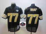 2012 Hall of Fame New Orleans Saints #77 Willie Roaf black 1994 throwback jerseys