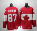 2014 NHL Canada team CROSBY 87# red hockey jerseys