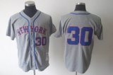 New York Mets Authentic 1969 Nolan Ryan Road 30 Grey