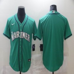 Nike Seattle Mariners blank green majestic mlb jersey-BD