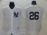 New York Yankees #26 DJ LeMahieu white Majestic MLB Jersey-BD