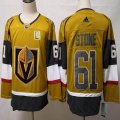 Adidas Vegas Golden Knights 29 Marc Andre Fleury yellow hockey Jersey