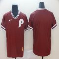 Nike Philadelphia Phillies blank red throwback mlb Jersey-BD