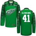 Customize 2016 Detroit Red Wings #41 Glendening green hockey jersey