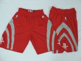 Houston Rockets nba shorts gray red