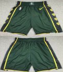 Boston Celtics green nba basketball shorts 6 patch-XD