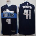 Dallas Mavericks 41# Dirk Nowitzki dark blue nike nba jerseys