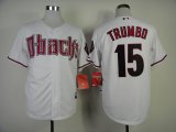 Arizona Diamondbacks Mark Trumbo #15 white mlb jersey