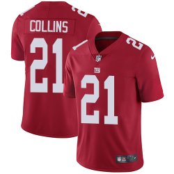 New York Giants #21 Landon Collins Nike red Color Rush Limited Jersey