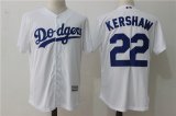 Youth Los Angeles Dodgers 22 Clayton Kershaw white majestic baseball jerseys