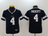 Youth Nike Dallas Cowboys #4 Dak Prescott dark blue Color Rush Limited Jersey