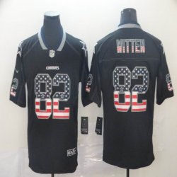 Dallas Cowboys #82 Jason Witten black usa flag Nike Color Rush Limited Jersey