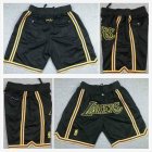 Los Angeles Lakers purple nba basketball shorts with pocket-XD