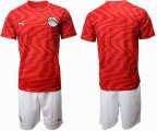 2019-2020 Egypt team red soccer jersey home