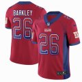 Nike New York Giants #26 Saquon Barkley red drift color Rush Limited Jersey-BD