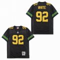 Green Bay Packers #92 Reggie White black Throwback NFL Jerseys