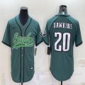 Nike Philadelphia Eagles #20 Brian Dawkins green baseball jerseys Joint name-BD