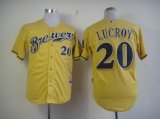 Milwaukee Brewers 20 LUCROY Alternate Cool Base Jersey