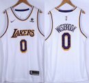 Nike Los Angeles Lakers #0 Russell Westbrook white NBA basketball Jersey-XD