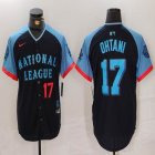 National League Shohei Ohtani Nike Navy 2024 MLB All-Star Game Limited Player Jersey 03