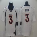 Nike Broncos #3 Drew Lock white Color Rush Limited Jersey