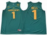 2018 Oregon Ducks #1 Jordan Bell green College Basketball Jersey