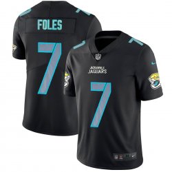 Jacksonville Jaguars #7 Nick Foles Black Hyphenation Nike Color Rush Limited Jersey