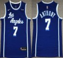 Nike NBA Los Angeles Lakers #7 Carmelo Anthony blue nba basketball Jerseys-XD