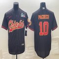 2023 super bowl Nike Kansas City Chiefs #10 Isiah Pacheco black baseball jerseys Joint name-BD