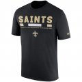 New Orleans Saints Nike Sideline Legend Staff Performance T-Shirt - Black